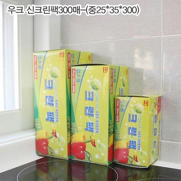  우크 신크린팩300매 업소용-(중25x35x300) 크린팩 위