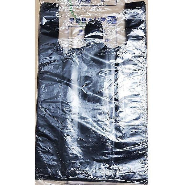  비닐 쇼핑백 검정색 33x38cm 70매x10개 봉지 일회용