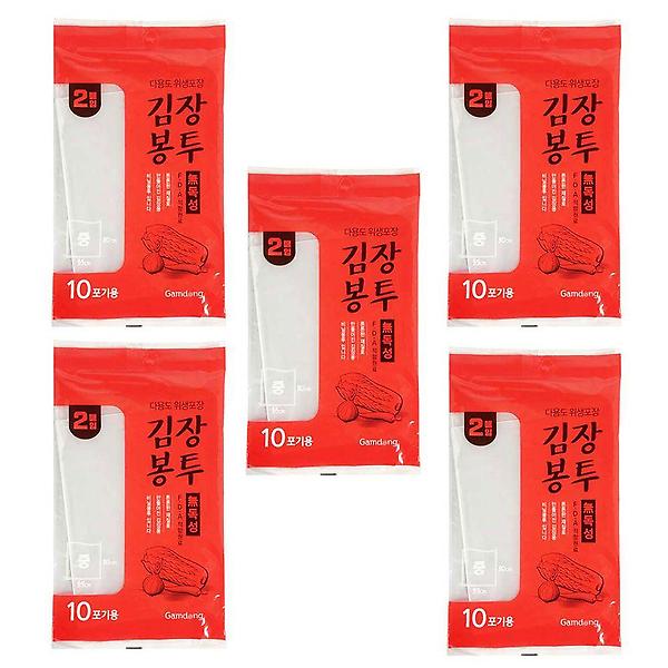  감동 김장봉투 김장비닐 중형 2매(10포기용)x5