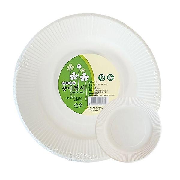  대한종이접시 20cm 20개 야외용 캠핑용 일회용 식기