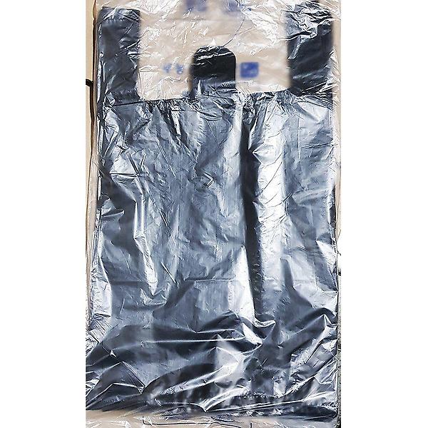  비닐쇼핑백 검정색 37x46cm 70매 일회용 봉지 업소