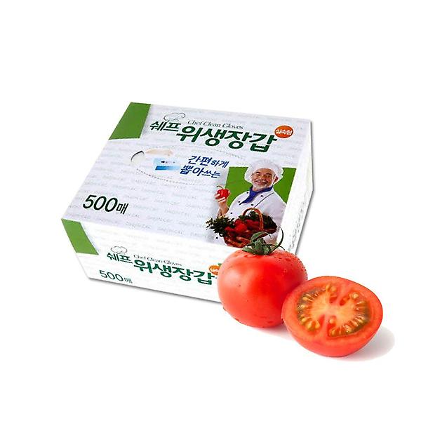  쉐프 위생장갑 500매 (10개)묶음 식당 대용량