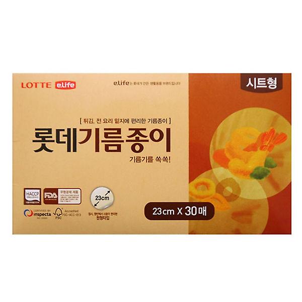  롯데 시트형 기름종이 23cmX30매 1P 찜종이 종이호일