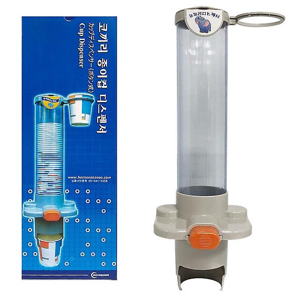  f신성 코끼리 종이컵 디스펜서(버튼식) 종이컵보관함