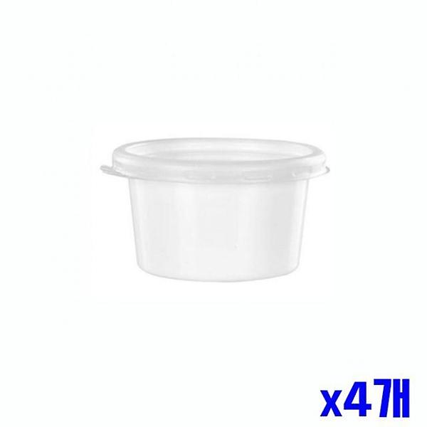  일회용 소스컵 용기 80ml 100set 포장그릇 x4개