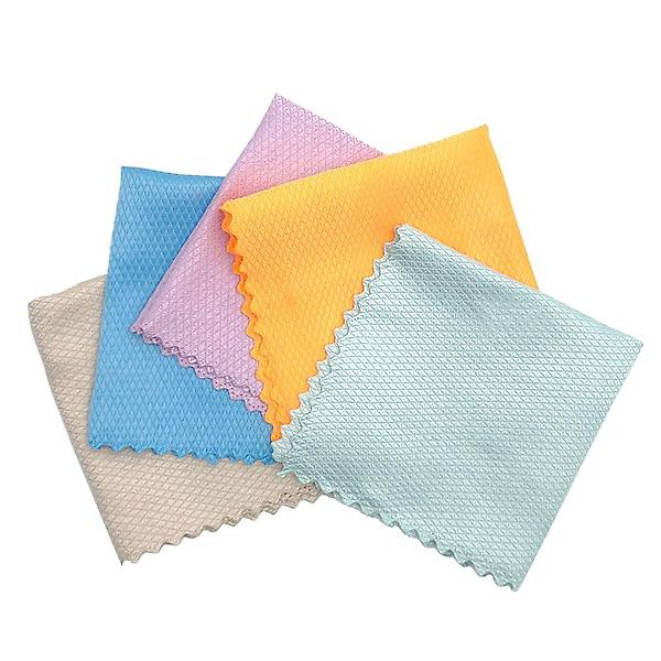  극세사 격자 세척 행주 30cmX30cm 컬러 랜덤 5장