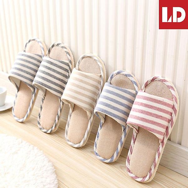  스트라이프 거실 실내화