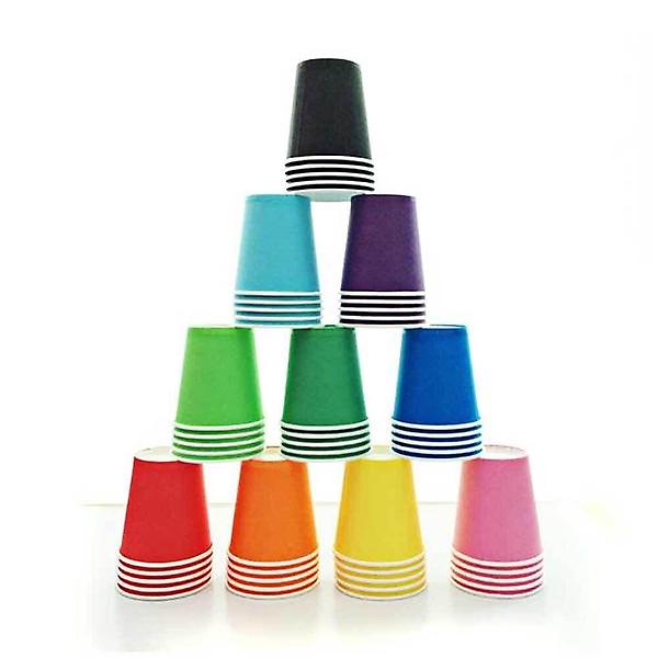  초록 칼라 종이컵 50개입 DIY 만들기 재료 미술