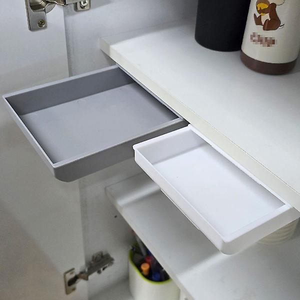  부착식 슬라이딩 서랍함 중형 붙이는서랍 데스크정리