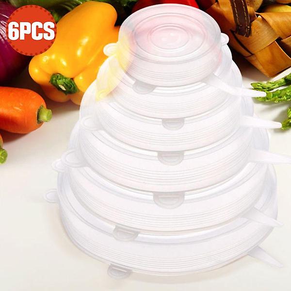  실리콘랩 요술 만능 반찬커버 6PCS 밀폐용기 뚜껑세트