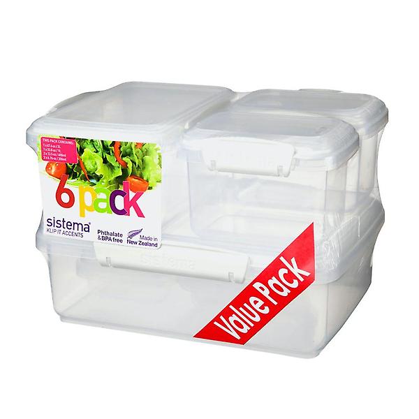  시스테마 bpa-free 냉장고정리 클립잇 액센트 식스팩