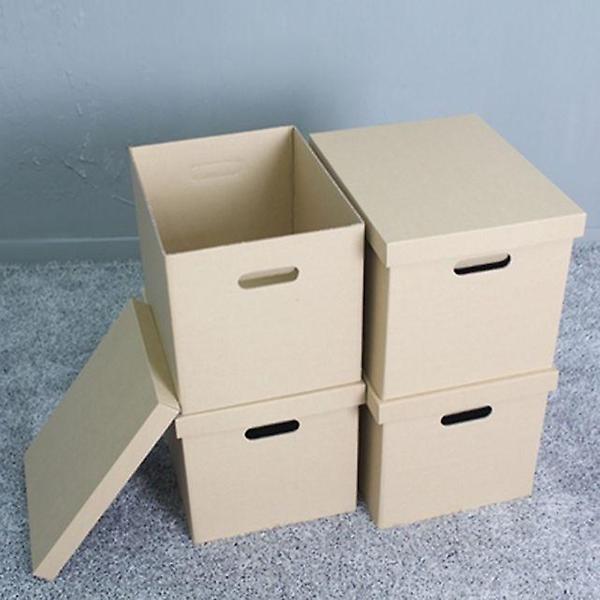  5겹 대형 종이수납함 리빙박스 41.5X32X32mm 4개