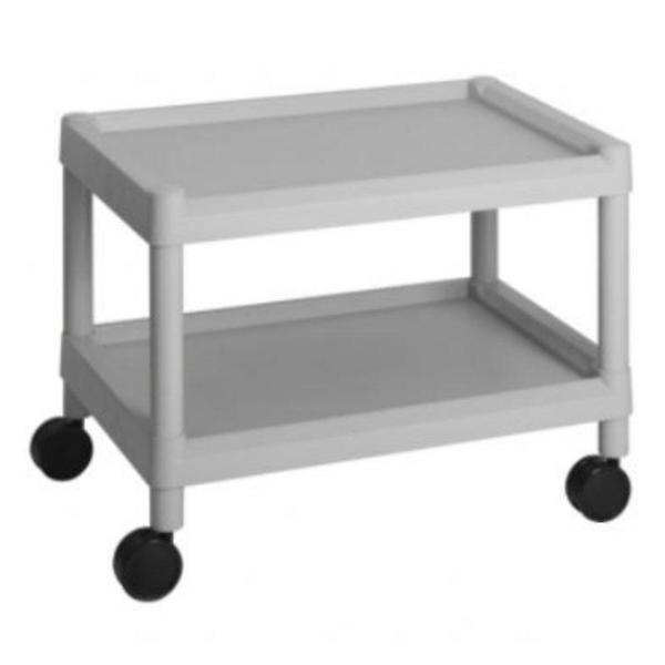  2단 플라스틱 선반 이동식 바퀴 트롤리