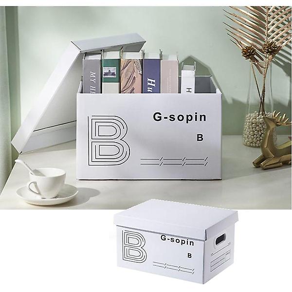  화이트 핸들 중이보관함 수납함 정리함 다용도 B