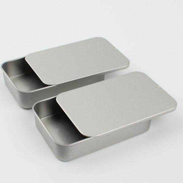  미니 면봉 틴케이스 작은물건 철제 사각케이스