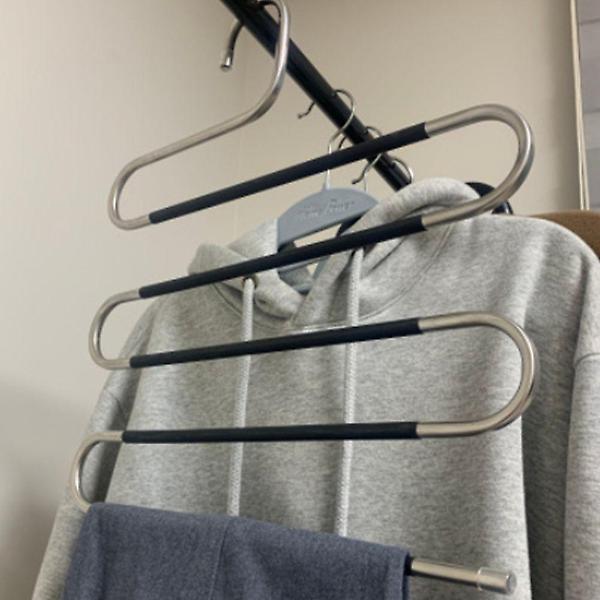 바지걸이 공간활용 논슬립 5단옷걸이 스텐