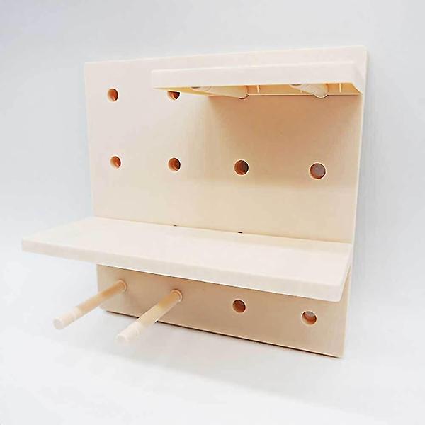  어후크 심플선반 타공판보드 살색 선반