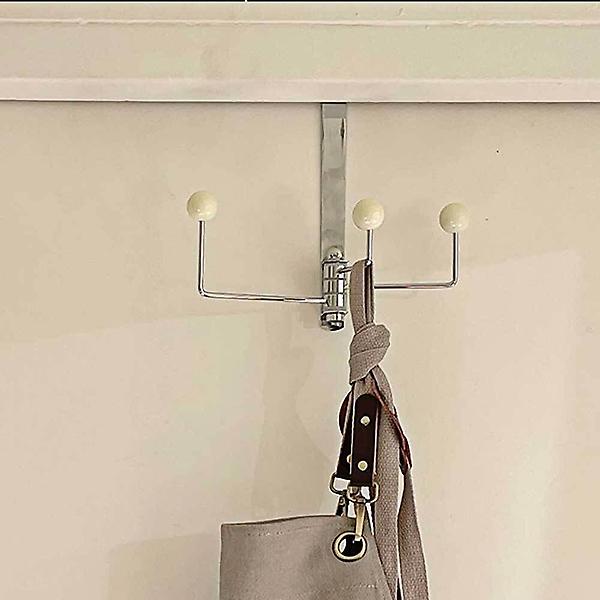  회전형 옷장 후크 도어 옷걸이 행거 3구