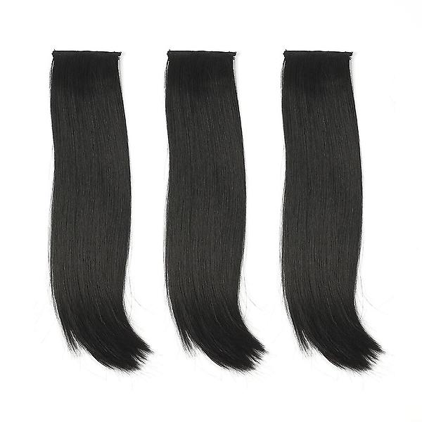  [언니네 가발] 풍성한 부분가발 헤어피스 3p세트(45cm) (블랙)