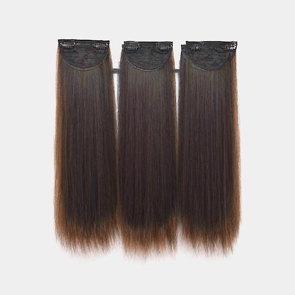  [언니네 가발] 풍성한 부분가발 헤어피스 3p세트(45cm) (라이트브라운)