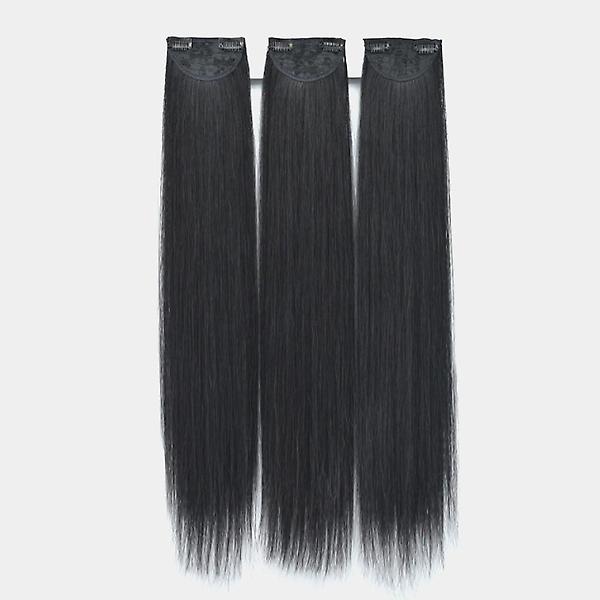  [언니네 가발] 풍성한 부분가발 헤어피스 3p세트(60cm) (블랙)