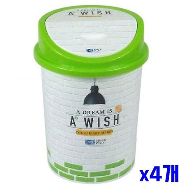  원형 디자인 휴지통 6L x4개