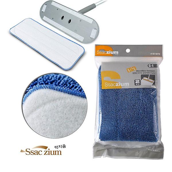  찍찍이 청소기 교체용 초극세사 걸레 2p