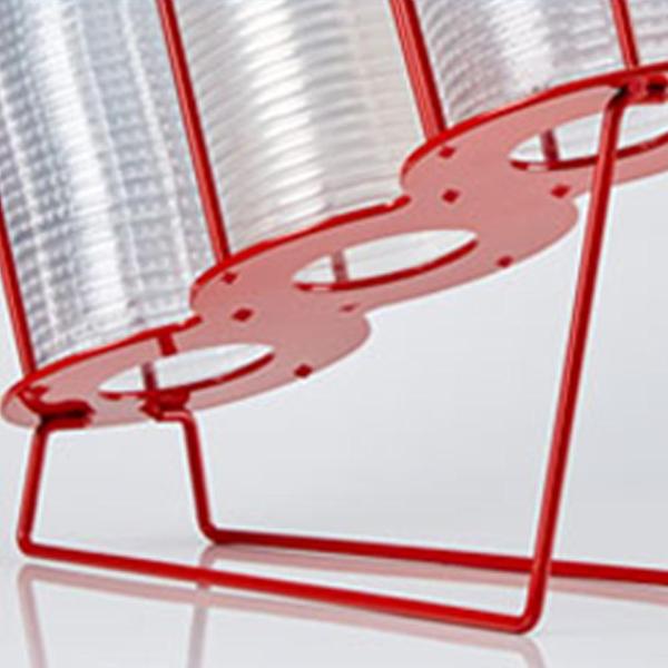  테이크아웃 아이언 컵,리드 디스펜서 3단(레드)