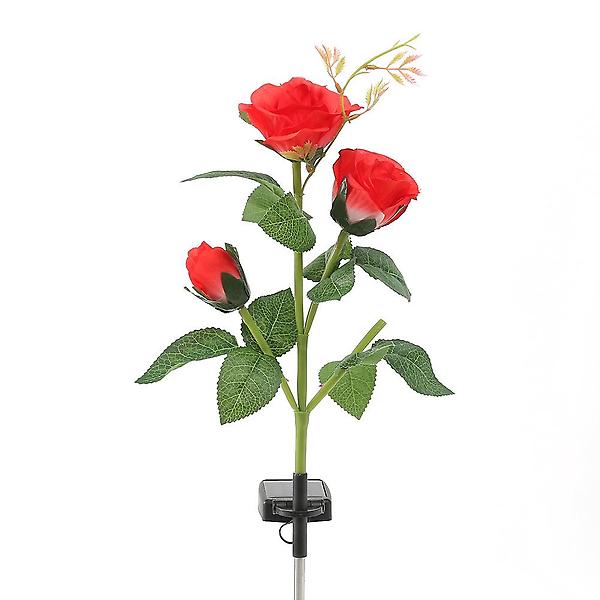  솔라가든 장미 LED 태양광 꽃정원등(레드)