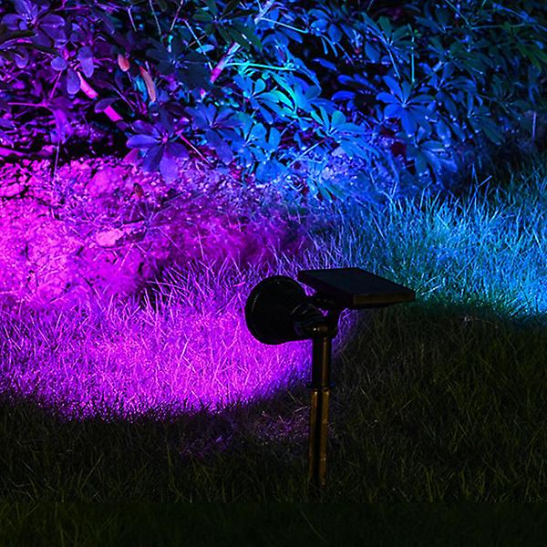  솔라가든 뷰 7구 LED 태양광 정원등 H-12(RGB컬러)