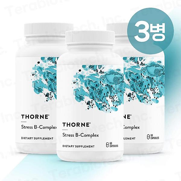  Thorne 쏜리서치 Stress B-complex 스트레스 B-컴플렉스 60캡슐 3병