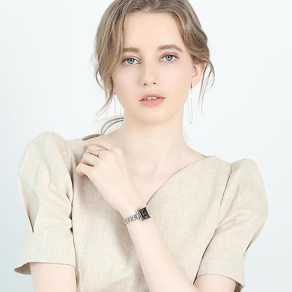  디유아모르 여성 메탈밴드시계 DAW6102M-RB 다이아몬드 시계