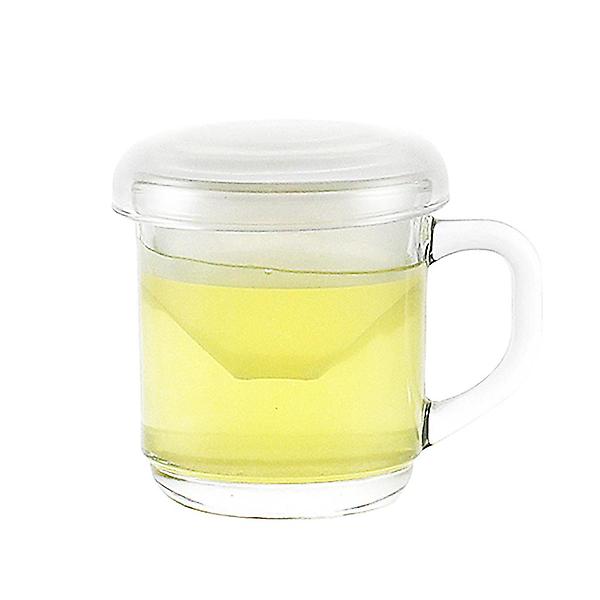  럭키글라스 필터 뚜껑 머그컵 300ml 유리 머그잔