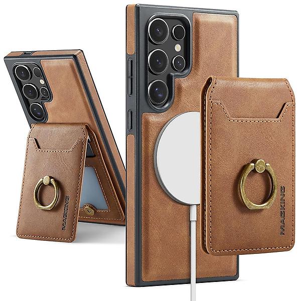  갤럭시S25 울트라 맥세이프 링 카드지갑 가죽 케이스