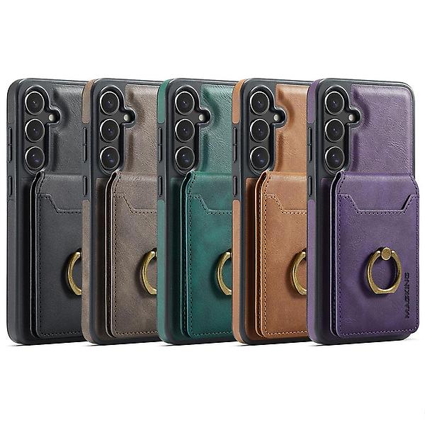  갤럭시S25 플러스 맥세이프 링 카드지갑 가죽 케이스