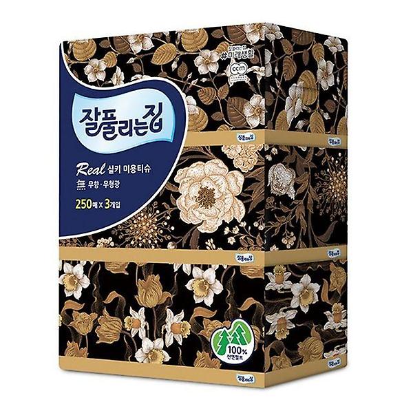  잘풀리는집 미용티슈 250매x3팩