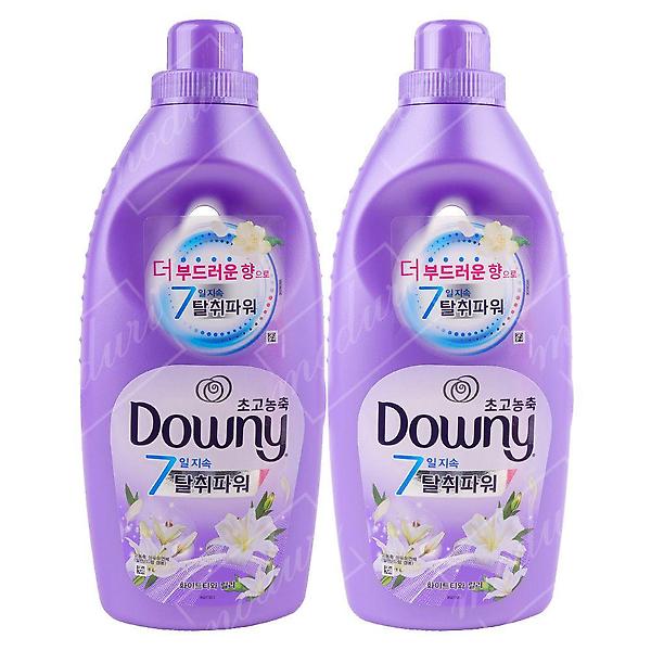  다우니 고농축 섬유유연제 화이트티와 릴리 본품 2개