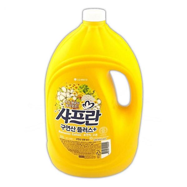  샤프란 대용량 3.1L 섬유유연제 (코튼향)