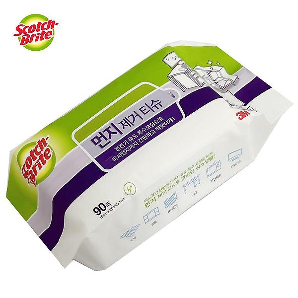 3M 먼지제거 티슈 90매 16X20 블라인드 틈새청소 창틀