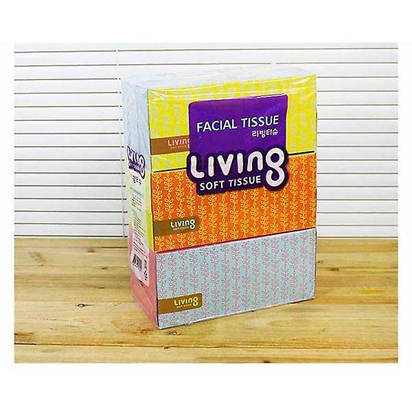  리빙각티슈(180매 2겹) 3p 1개 각티슈 티슈 휴지