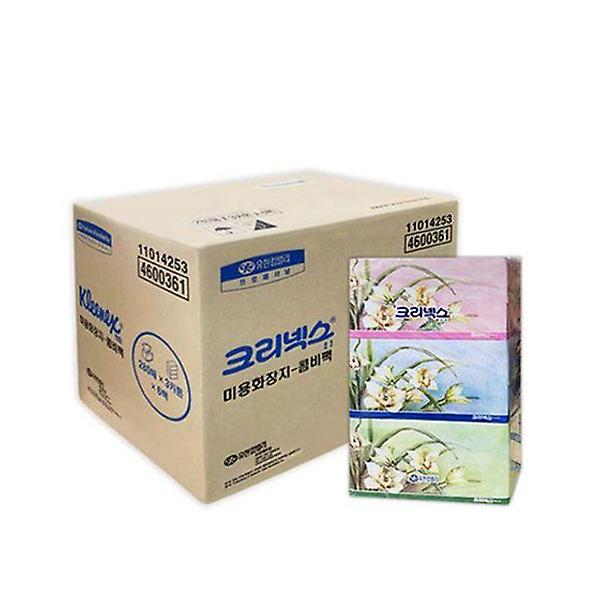  크리넥스 각 티슈 미용 휴지 화장지 280매X3개X6팩