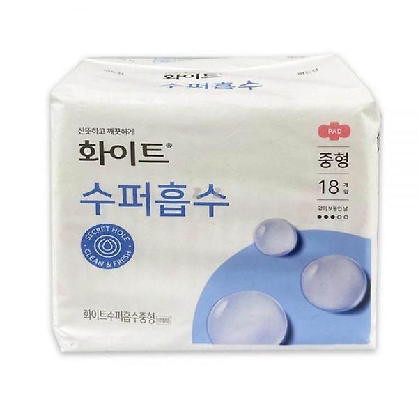  화이트 수퍼흡수 소형 26cm 18개입