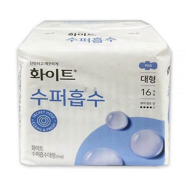  화이트 수퍼흡수 대형 28cm 16개입