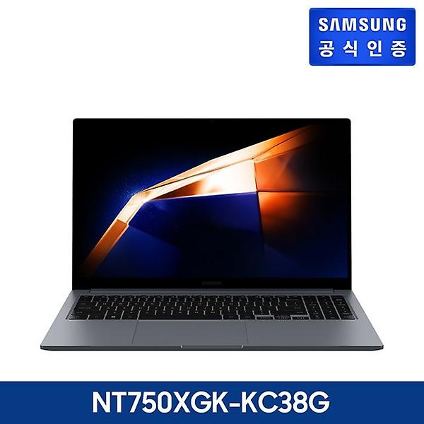 [삼성전자/NT750XGK-KC38G] 삼성전자 갤럭시북4 노트북 그레이 (CORE3 100U 8GB 256SSD) NT750XGK-KC38G