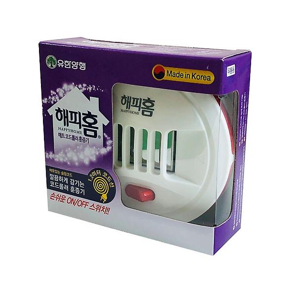  해피홈 가정용 전기 모기향 코드형 매트 모기 훈증기