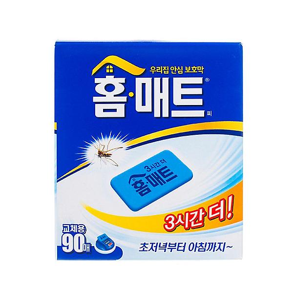  홈매트 교체용 90매 전자모기향 모기약 리필홈매트