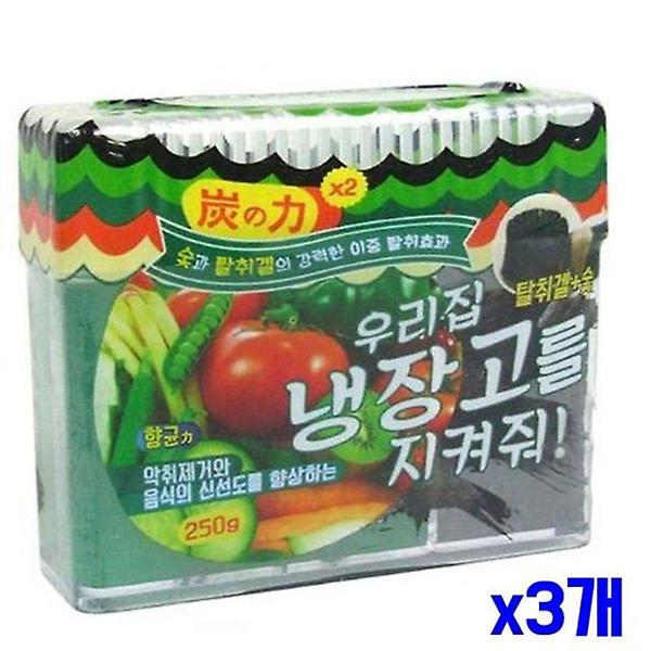  이중탈취 냉장고용 탈취제 250g x3개
