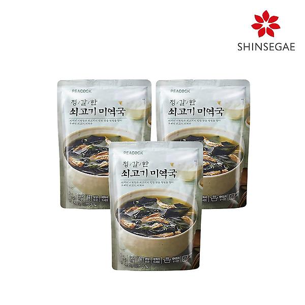  [피코크] 정갈한 소고기 미역국 500g x 3팩