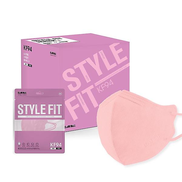  뉴크린웰 새부리형KF94마스크중형 핑크 50매(5매입)