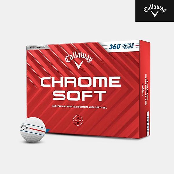  [캘러웨이코리아정품]2024 캘러웨이 크롬소프트 360 트리플트랙 골프볼[남여공용][화이트][3피스/12알]